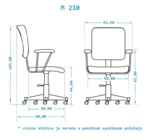 Stolica za kancelariju M210