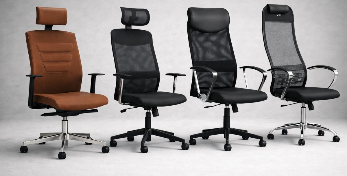 Radne stolice razlicitih materijala