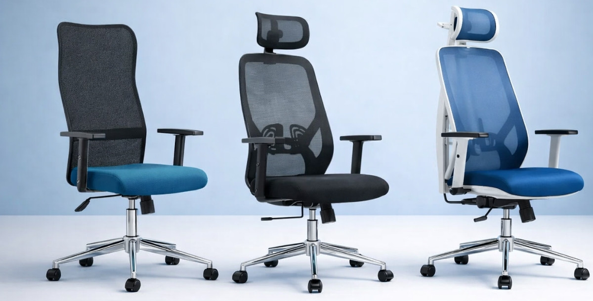 Tri radne stolice razlicitih karatkeristika 